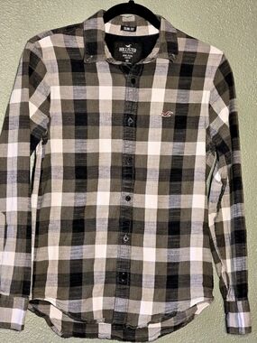 Hollister Epic Flex Plaid Button Down Shirt Size XS Like New